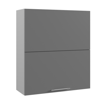 Арка ВПГПМ 800 шкаф верхний с подъемным механизмом высокий (Штукатурка белая/корпус Серый) в Оби - ob.mebel54.com | фото