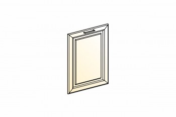 Атланта Дверь глухая L600 (эмаль) (Белый глянец патина золото) в Оби - ob.mebel54.com | фото