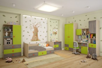 Детская комната Пуговка в Оби - ob.mebel54.com | фото