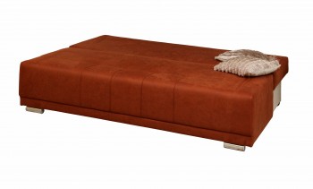 Диван - кровать "Асти" (замша дельта терракота) вариант №1/осн. в Оби - ob.mebel54.com | фото