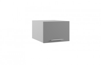 Гарда ГПГ 500 шкаф верхний горизонтальный глубокий (Белый Эмалит/корпус Серый) в Оби - ob.mebel54.com | фото