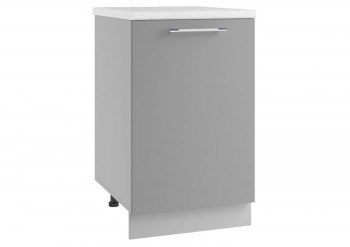 Гарда МС 500 шкаф нижний малой глубины (Белый патина/корпус Серый) в Оби - ob.mebel54.com | фото