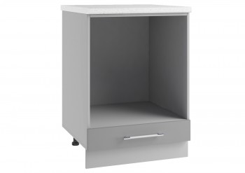 Гарда СДШ 600 шкаф нижний духовой (Белый Эмалит/корпус Серый) в Оби - ob.mebel54.com | фото