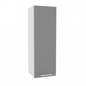 Гарда ВП 300 шкаф верхний высокий (Белый Эмалит/корпус Серый) в Оби - ob.mebel54.com | фото