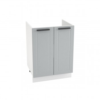 Шкаф нижний под мойку Глетчер 2 двери ШНМ-600 (корпус белый) в Оби - ob.mebel54.com | фото