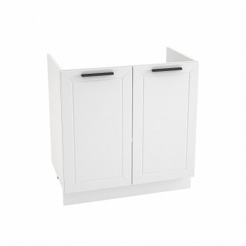 Шкаф нижний под мойку Глетчер 2 двери ШНМ-800 (корпус белый) в Оби - ob.mebel54.com | фото