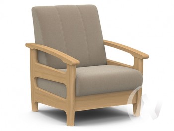 Кресло для отдыха Омега (бук лак/CATANIA LATTE) в Оби - ob.mebel54.com | фото