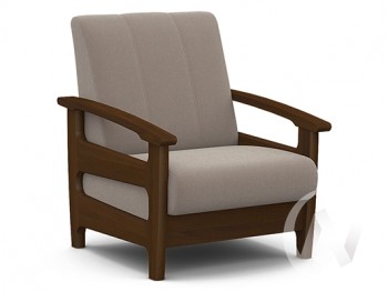 Кресло для отдыха Омега (орех лак/CATANIA COCOA) в Оби - ob.mebel54.com | фото