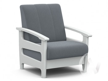 Кресло для отдыха Омега (снег лак/CATANIA SILVER) в Оби - ob.mebel54.com | фото