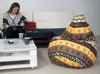 Кресло-груша Большое-Африка в Оби - ob.mebel54.com | фото
