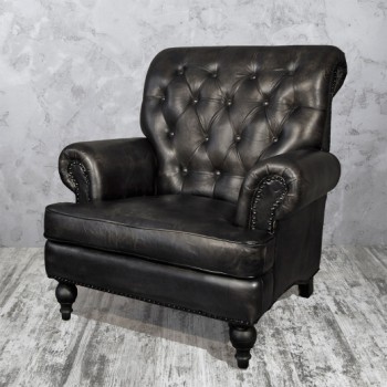 Кресло кожаное Лофт Аристократ в Оби - ob.mebel54.com | фото
