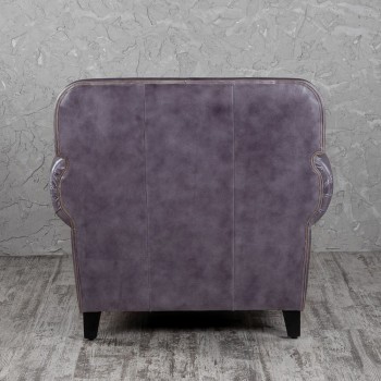 Кресло кожаное Элегант (Фиолетовый) в Оби - ob.mebel54.com | фото