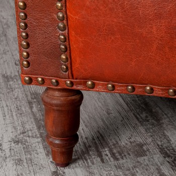 Кресло кожаное Лофт Аристократ (кожа буйвола) в Оби - ob.mebel54.com | фото