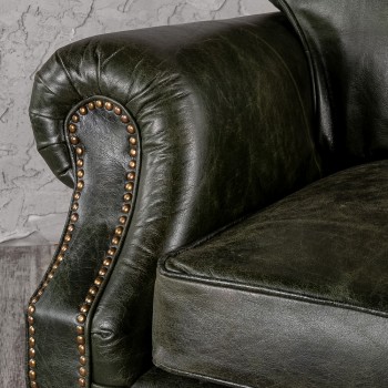 Кресло кожаное Лофт Аристократ (ширина 1070 мм) в Оби - ob.mebel54.com | фото