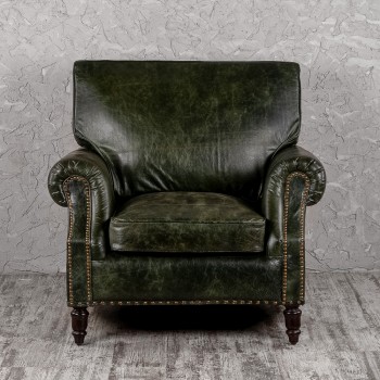 Кресло кожаное Лофт Аристократ (ширина 1070 мм) в Оби - ob.mebel54.com | фото