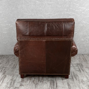 Кресло кожаное Лофт Аристократ (ширина 1100 мм) в Оби - ob.mebel54.com | фото