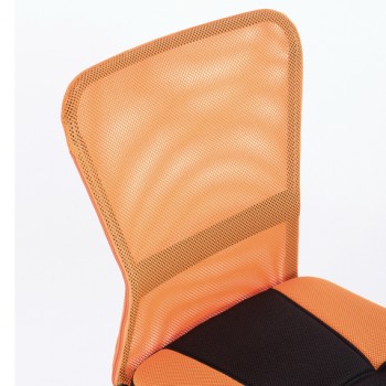 Кресло компактное BRABIX Smart MG-313 (черный, оранжевый) в Оби - ob.mebel54.com | фото