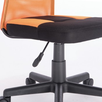 Кресло компактное BRABIX Smart MG-313 (черный, оранжевый) в Оби - ob.mebel54.com | фото