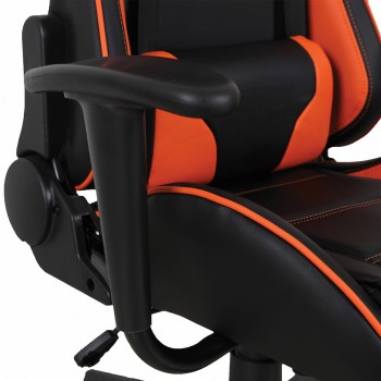 Кресло компьютерное BRABIX GT Racer GM-100 (черный, оранжевый) в Оби - ob.mebel54.com | фото