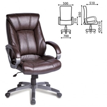 Кресло офисное BRABIX Maestro EX-506 (коричневый) в Оби - ob.mebel54.com | фото