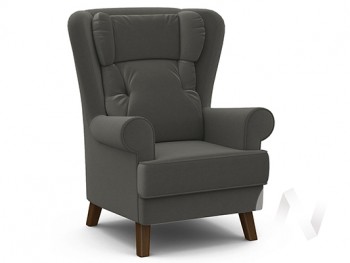 Кресло отдыха Комфорт-2 (орех лак/ULTRA GRAFIT) в Оби - ob.mebel54.com | фото