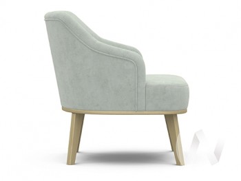 Кресло отдыха Комфорт-5 низкая спинка (бесцветный лак/FRESCA BRILLIANT) в Оби - ob.mebel54.com | фото