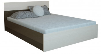 Кровать 0,8м Юнона с настилом (Венге / Дуб) в Оби - ob.mebel54.com | фото