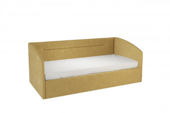Кровать 0.9 Альба Софа (Медовый велюр) в Оби - ob.mebel54.com | фото