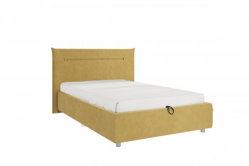Кровать 1,2 Альба (Медовый велюр/под-мех) в Оби - ob.mebel54.com | фото