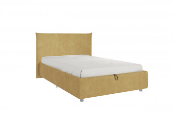 Кровать 1,2 Квест (Медовый велюр/под-мех) в Оби - ob.mebel54.com | фото
