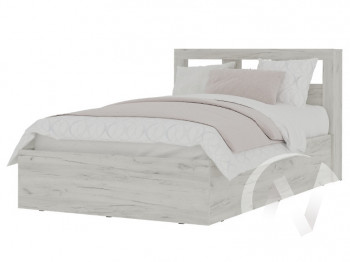Кровать 1,2 МС Гранд (дуб крафт белый) в Оби - ob.mebel54.com | фото