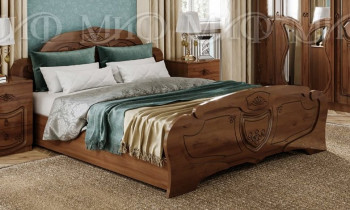 Кровать 1,4м Мария (Кедр глянец) в Оби - ob.mebel54.com | фото