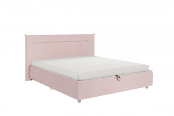 Кровать 1,6 Альба (Нежно-розовый велюр/под-мех) в Оби - ob.mebel54.com | фото