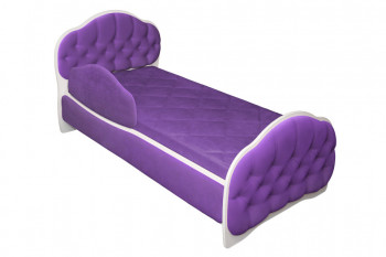 Кровать 160 Гармония 32 Фиолетовый (мягкий бортик) в Оби - ob.mebel54.com | фото