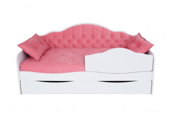 Кровать 170 серии Иллюзия Лайт 1 ящик 89 Розовый (подушки) в Оби - ob.mebel54.com | фото
