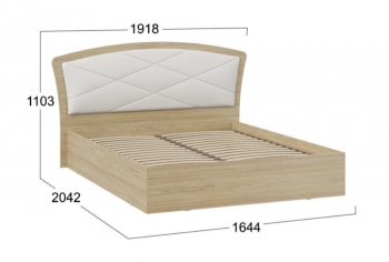Кровать без ПМ «Сэнди» Тип 1 (без подъемного механизма) в Оби - ob.mebel54.com | фото