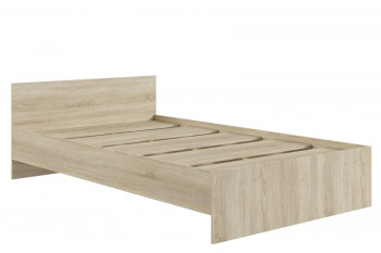 Кровать без ящ. М1400 Мадера Сонома в Оби - ob.mebel54.com | фото