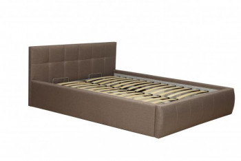 Кровать "Диана" ш. 1400 (Н=1010мм) (жаккард шоколад) в Оби - ob.mebel54.com | фото