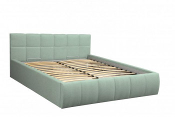 Кровать "Диана" ш. 1400 (Н=820мм) (жаккард аква) в Оби - ob.mebel54.com | фото