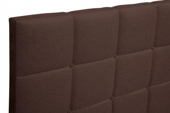 Кровать "Диана" ш. 1600 (Н=1010мм) (жаккард шоколад) в Оби - ob.mebel54.com | фото