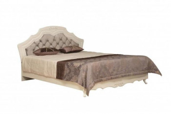 Кровать двойная "Кантри" (вудлайн кремовый/патина/ортопед/1820) в Оби - ob.mebel54.com | фото