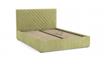 Кровать Гамма ш. 1400 (без основания для хранения) (велюр тенерифе нефрит) в Оби - ob.mebel54.com | фото