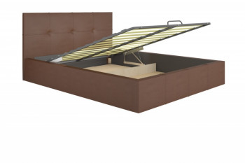 Кровать интерьерная 1,6м с подъемом Милос Атлант в Оби - ob.mebel54.com | фото