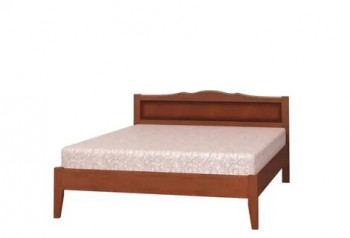 Кровать Карина-7 из массива сосны 1600*2000 Орех в Оби - ob.mebel54.com | фото