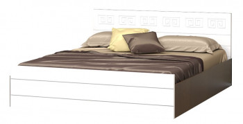 Кровать Корсика-1 1.6 (Венге/Белый глянец) в Оби - ob.mebel54.com | фото