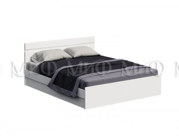 Кровать Нэнси New 1,4м (Белый/белый глянец) в Оби - ob.mebel54.com | фото