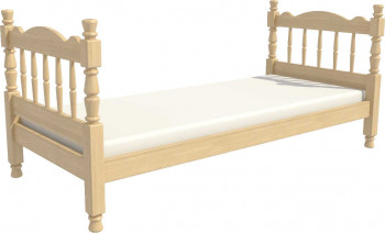 Кровать одинарная Аленка из массива сосны 800*1890 Сосна в Оби - ob.mebel54.com | фото