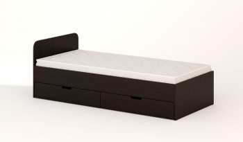 Кровать с ящиками 900 (Венге) в Оби - ob.mebel54.com | фото