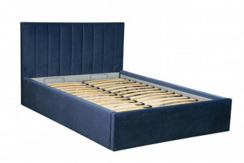 Кровать "Юнона" ш. 1600 (Н=1020мм) (ягуар нэви) в Оби - ob.mebel54.com | фото