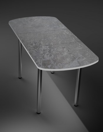 Кухонный стол 1100*700/400 ф 2 Пластик, урбан серый в Оби - ob.mebel54.com | фото